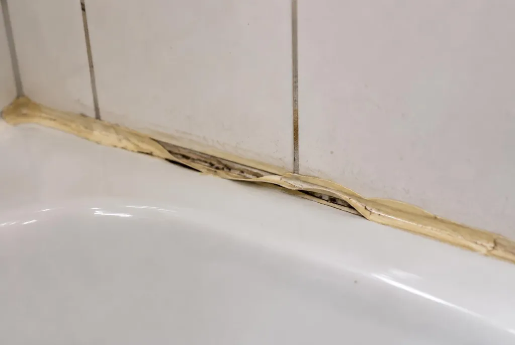 Kitbedrijf Maarn – loslatende kit naast het bad